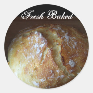 Fresh Baked Homemade Bread Classic Round Sticker