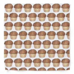 Fresh Baked Streusel Crumb Muffin Bake Sale Foodie Bandana