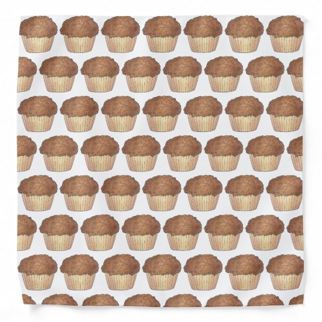 Fresh Baked Streusel Crumb Muffin Bake Sale Foodie Bandana (Front)