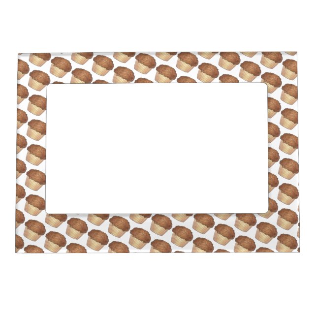 Fresh Baked Streusel Crumb Muffin Bake Sale Foodie Magnetic Frame (Front)