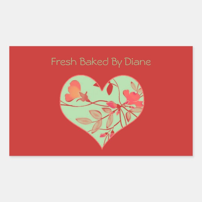 Fresh Baked Valentine Sticker (Front)