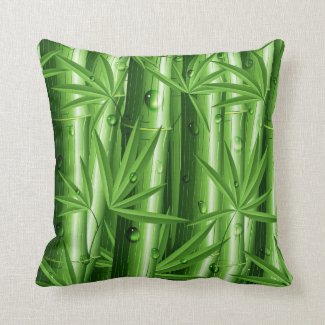 Fresh Bamboo with Dew Pillows