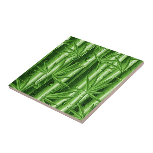 Fresh Bamboo with Dew tile