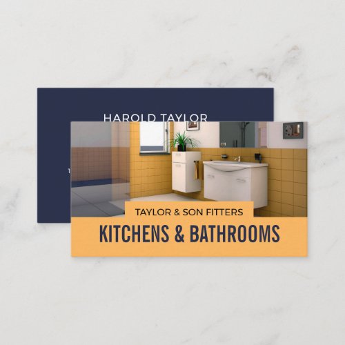 Fresh Bathroom Portrait Kitchen  Bathroom Fitter Business Card