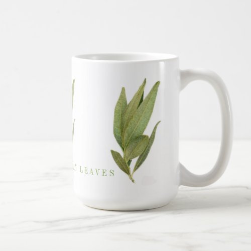 FRESH BAY LEAVES Tall White Mug