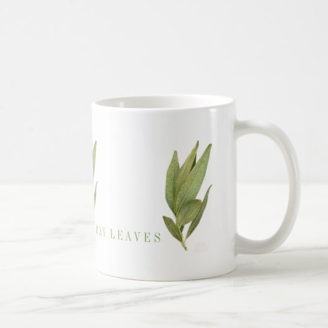 FRESH BAY LEAVES White Mug (Right)