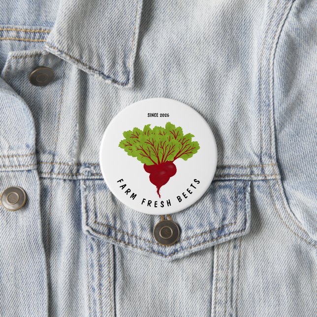 Fresh Beet Collection Button (In Situ)