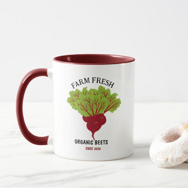 Fresh Beet Collection Mug (With Donut)