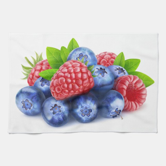 Fresh berries kitchen towel (Horizontal)