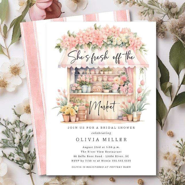 Fresh Blooms  Bridal Shower Invitation (Creator Uploaded)