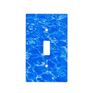 Fresh Blue Water Light Switch Cover