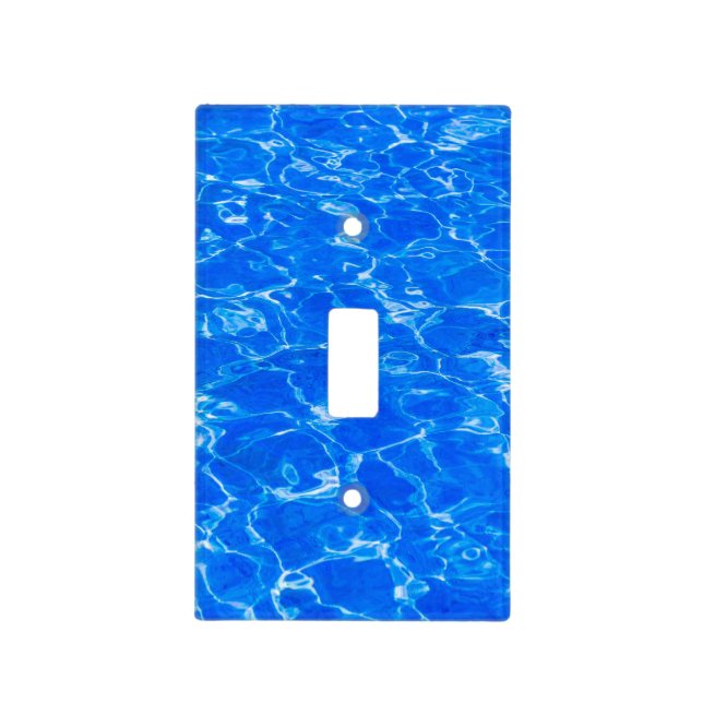 Fresh Blue Water Light Switch Cover (Front)