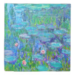 Fresh Blue Water Lily Pond Monet Fine Art Duvet Cover at Zazzle