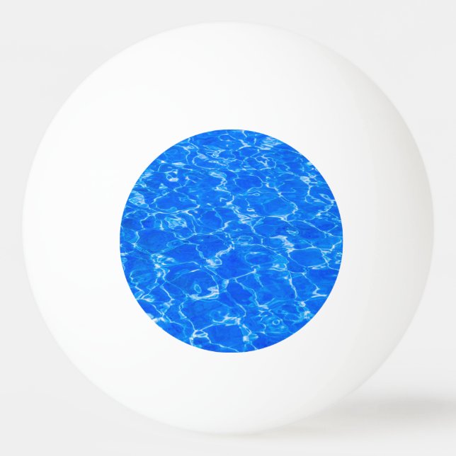 Fresh Blue Water Ping-Pong Ball (Front)
