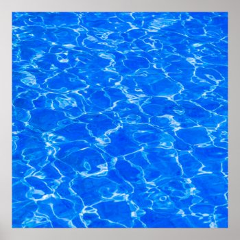 Fresh Blue Water Poster by DigitalSolutions2u at Zazzle