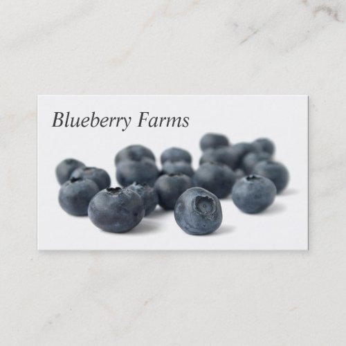 Fresh Blueberries Business Card Templates