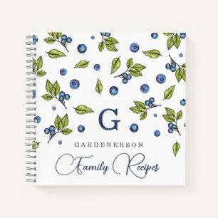 Fresh Blueberries Custom Notebook