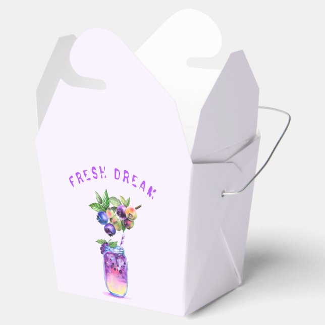 Fresh Blueberry Juice Cool Drink - Summer Party Favor Boxes (Opened)