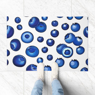 Fresh Blueberry Pattern Doormat