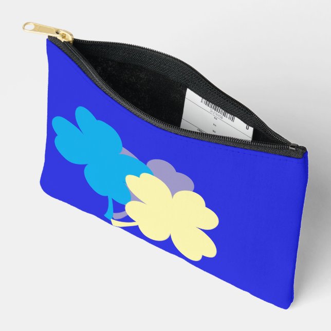 Fresh BlueMonarch Pastel  Accessory Pouch (Open)
