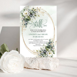 Fresh Bohemian Greenery We Still Do Invitation
