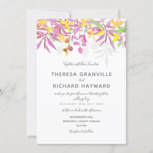 Fresh Boho Wedding invite carnival