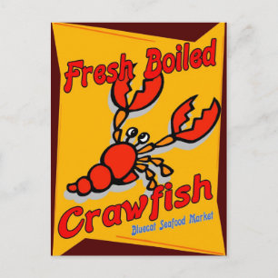Fresh Boiled Crawfish Postcard