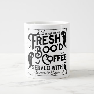 Fresh Boo'd Coffee Served with Scream & Sugar Giant Coffee Mug