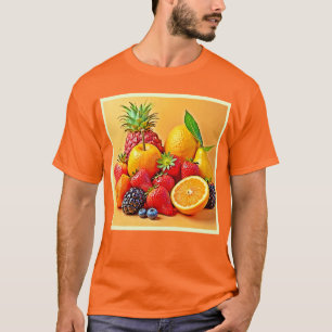 Fresh Bounty: Vibrant Fruit Harvest Design  T-Shirt