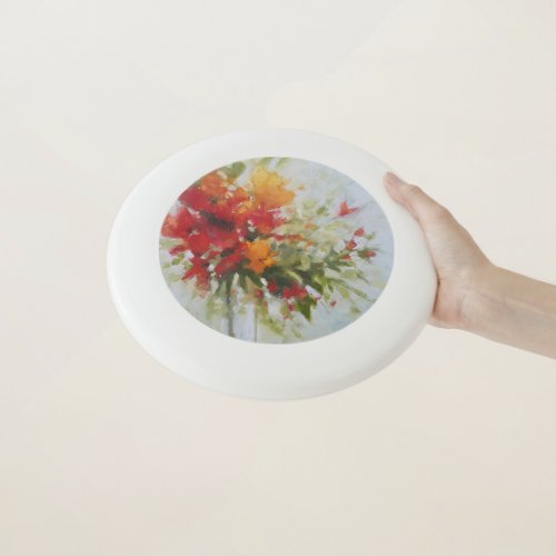 Fresh Bouquet Flowers Watercolor Artwork Floral Wham_O Frisbee