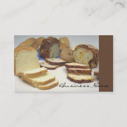 Fresh bread business card