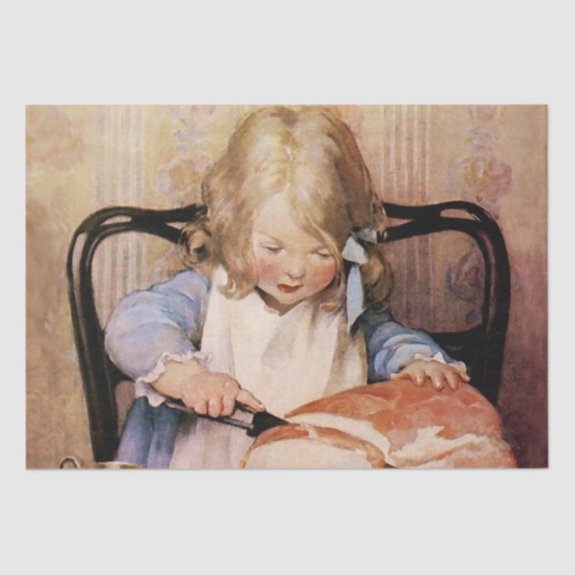 Fresh Bread by Jessie Willcox Smith Tissue Paper (Front)