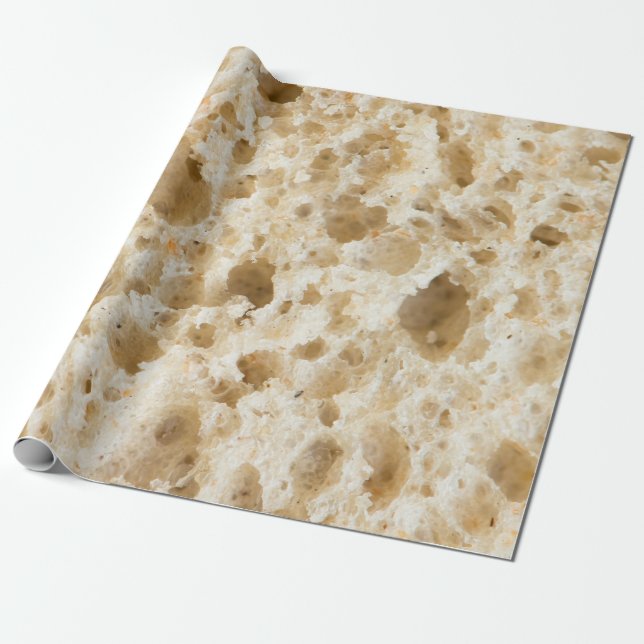 Fresh bread pattern wrapping paper (Unrolled)
