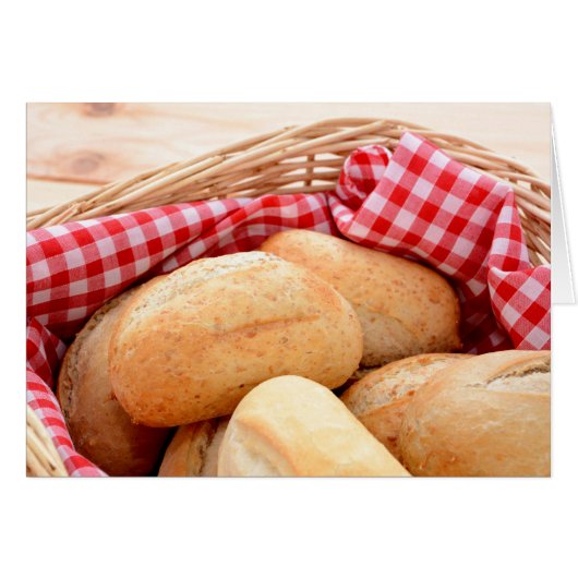 Fresh bread rolls cards (Front Horizontal)