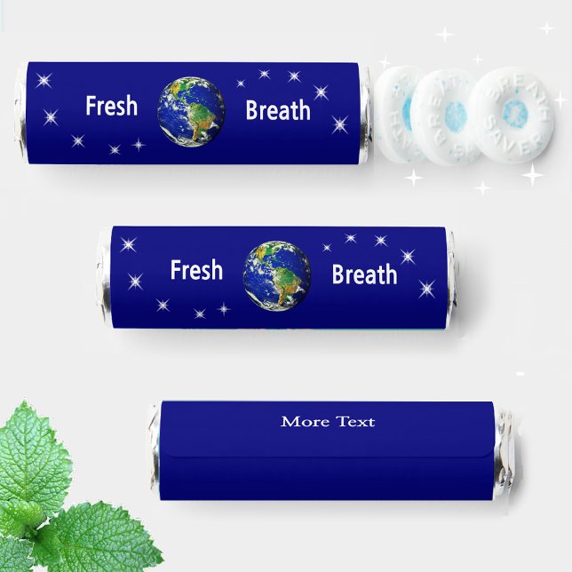 Fresh Breath Modern Earth Globe Party Breath Savers® Mints (Creator Uploaded)