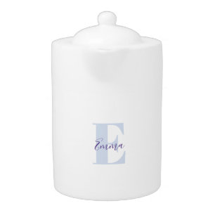 Fresh Bright Mug with Monogram Inspirational Teapot