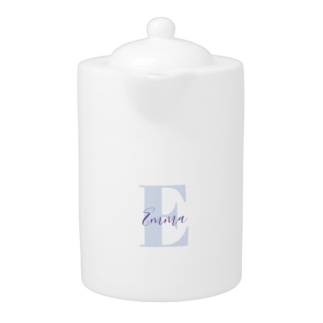 Fresh Bright Mug with Monogram Inspirational Teapot (Front)