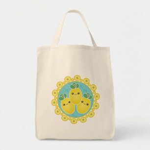 Fresh Bunch Of Lemons Kawaii Tote Bag