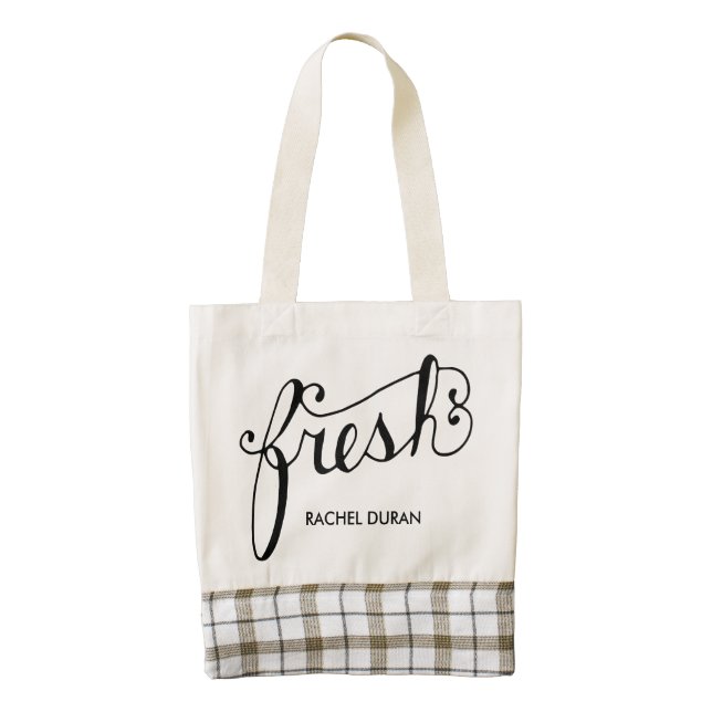 fresh calligraphy tote bag (Front)