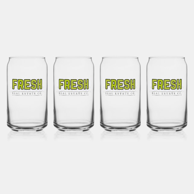FRESH Can Glass (Set of 4) (Front)