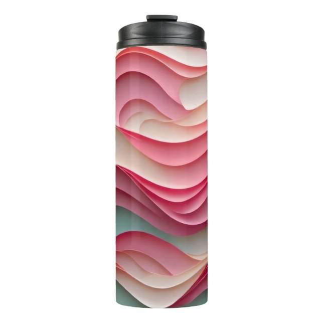 Fresh Candy Colored Waves Thermal Tumbler (Front)