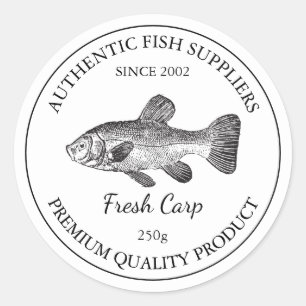 Fresh Carp Fish Packaging Label