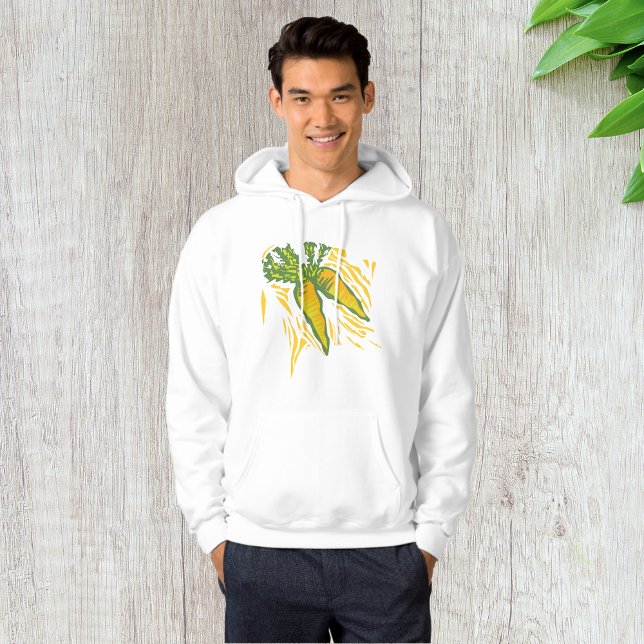 Fresh Carrot Colorful Vegetable Art Hoodie (Creator Uploaded)