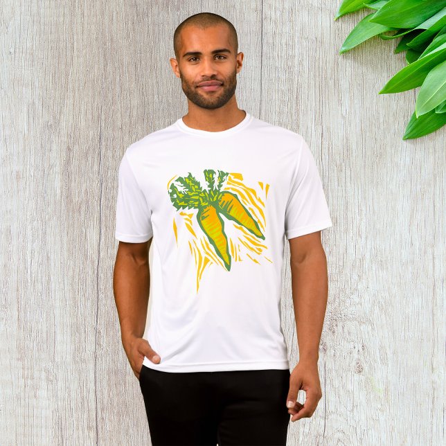 Fresh Carrot Colorful Vegetable Art T-Shirt (Creator Uploaded)