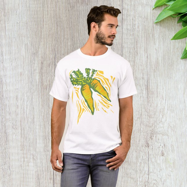 Fresh Carrot Colorful Vegetable Art T-Shirt (Creator Uploaded)