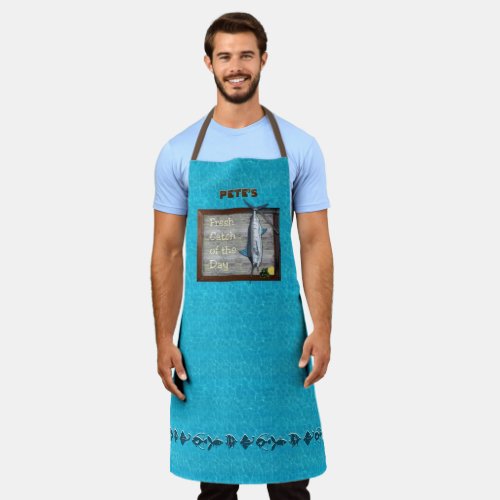 Fresh Catch of the Day wout your Name Apron