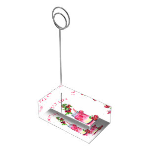 Fresh Cherry Drink Place Card Holder - Custom Text