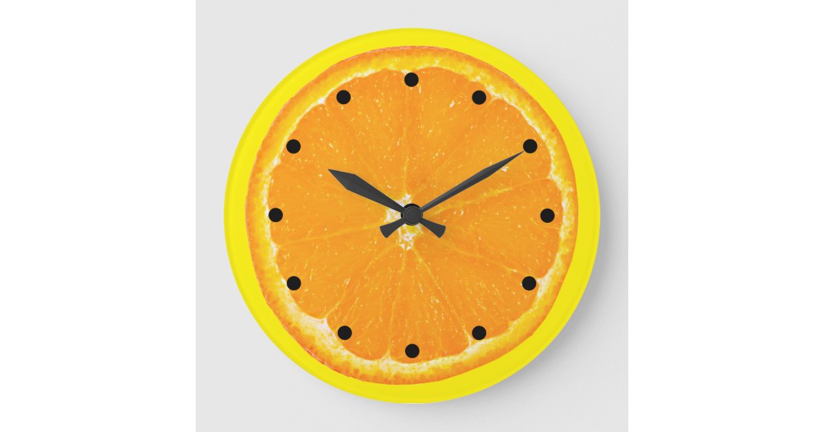 Fresh Citrus Fruit Kitchen Clocks Zazzle
