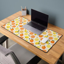 Fresh Citrus Fruit Pattern Desk Mat