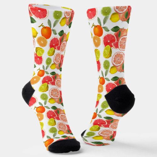 Fresh Citrus Fruit Socks